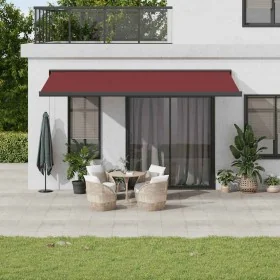 Toldo retráctil automático burdeos 500x300 cm by , Awnings - Ref: Foro24-3215332, Price: 842,85 €, Discount: %