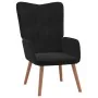 Sillón de relax de terciopelo negro by , Armchairs - Ref: Foro24-327661, Price: 104,11 €, Discount: %