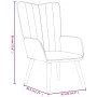 Sillón de relax de terciopelo negro by , Armchairs - Ref: Foro24-327661, Price: 104,11 €, Discount: %