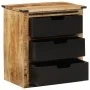Aparador con 3 cajones madera maciza de mango 55x35x60 cm de , Aparadores - Ref: Foro24-374061, Precio: 161,86 €, Descuento: %
