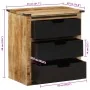 Aparador con 3 cajones madera maciza de mango 55x35x60 cm de , Aparadores - Ref: Foro24-374061, Precio: 161,86 €, Descuento: %