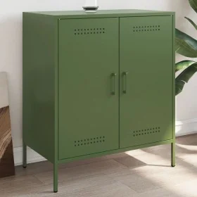 Aparador de acero verde oliva 68x39x79 cm by , Sideboards - Ref: Foro24-842980, Price: 107,34 €, Discount: %