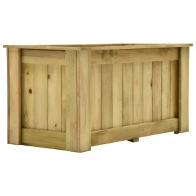 Arriate de madera de pino impregnada 100x50x50 cm by , Pots and planters - Ref: Foro24-49094, Price: 102,96 €, Discount: %