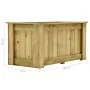 Arriate de madera de pino impregnada 100x50x50 cm de , Maceteros y jardineras - Ref: Foro24-49094, Precio: 102,96 €, Descuent...