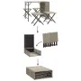 Juego de comedor de jardín plegable 5 pzas ratán PE gris claro de , Conjuntos de jardín - Ref: Foro24-365948, Precio: 168,71 ...