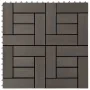Baldosas de porche de WPC 30x30 cm 1 m² marrón oscuro 11 uds de , Suelos y moquetas - Ref: Foro24-45028, Precio: 68,80 €, Des...