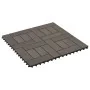 Baldosas de porche de WPC 30x30 cm 1 m² marrón oscuro 11 uds de , Suelos y moquetas - Ref: Foro24-45028, Precio: 68,80 €, Des...