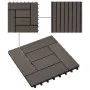 Baldosas de porche de WPC 30x30 cm 1 m² marrón oscuro 11 uds de , Suelos y moquetas - Ref: Foro24-45028, Precio: 68,80 €, Des...