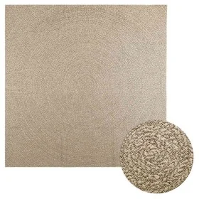 Alfombra ZIZUR aspecto yute interior/exterior beige 240x240 cm de , Alfombras - Ref: Foro24-4010412, Precio: 153,11 €, Descue...