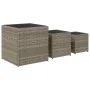 Jardineras 3 unidades ratán sintético gris de , Maceteros y jardineras - Ref: Foro24-366397, Precio: 82,67 €, Descuento: %