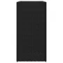 Jardinera de ratán sintético negra 40x40x80 cm de , Maceteros y jardineras - Ref: Foro24-366413, Precio: 75,08 €, Descuento: %