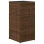 Jardinera de ratán sintético marrón 30x30x60 cm de , Maceteros y jardineras - Ref: Foro24-366411, Precio: 51,10 €, Descuento: %