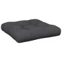 Cojín para sofá de palets de tela negro 60x61,5x10 cm de , Cojines para sillas y sofás - Ref: Foro24-360885, Precio: 18,38 €,...