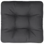 Cojín para sofá de palets de tela negro 60x61,5x10 cm de , Cojines para sillas y sofás - Ref: Foro24-360885, Precio: 18,38 €,...