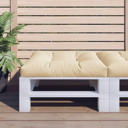 Cojín para sofá de palets beige 70x70x12 cm de , Cojines para sillas y sofás - Ref: Foro24-360472, Precio: 28,21 €, Descuento: %