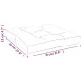 Cojín para sofá de palets beige 70x70x12 cm de , Cojines para sillas y sofás - Ref: Foro24-360472, Precio: 28,21 €, Descuento: %