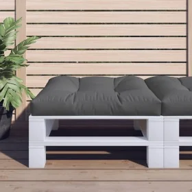 Cojín para sofá de palets de tela gris 80x80x12 cm de , Cojines para sillas y sofás - Ref: Foro24-360491, Precio: 38,26 €, De...