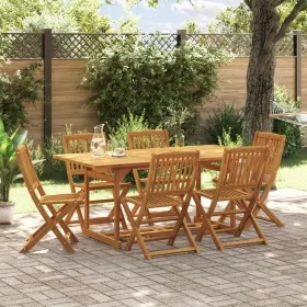 Juego comedor de jardín 7 pzas madera maciza acacia 180x90x75cm de , Conjuntos de jardín - Ref: Foro24-3321530, Precio: 463,5...