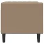 Sillón Chesterfield de cuero artificial marrón capuchino de , Sofás - Ref: Foro24-372657, Precio: 160,94 €, Descuento: %