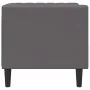 Sillón Chesterfield de cuero artificial gris de , Sofás - Ref: Foro24-372655, Precio: 164,18 €, Descuento: %