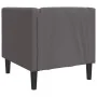 Sillón Chesterfield de cuero artificial gris de , Sofás - Ref: Foro24-372655, Precio: 164,18 €, Descuento: %