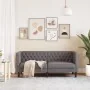 Sofá Chesterfield de 2 plazas cuero artificial gris de , Sofás - Ref: Foro24-372662, Precio: 252,64 €, Descuento: %