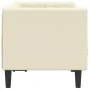 Sofá Chesterfield de 2 plazas cuero artificial blanco crema by , Sofas - Ref: Foro24-372660, Price: 276,84 €, Discount: %