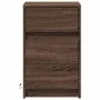 Mesita de noche con luces LED madera de ingeniería roble marrón by , Nightstands - Ref: Foro24-852018, Price: 62,81 €, Discou...