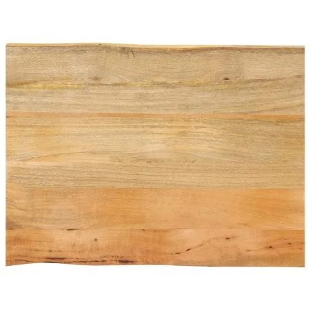 Tablero de mesa borde natural madera maciza mango 90x60x3,8 cm by , Table tops - Ref: Foro24-370741, Price: 86,70 €, Discount: %