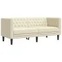 Juego de sofás Chesterfield 2 piezas cuero sintético crema by , Sofas - Ref: Foro24-3209275, Price: 546,96 €, Discount: %