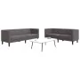 Juego de sofás Chesterfield 2 piezas cuero sintético gris by , Sofas - Ref: Foro24-3209277, Price: 517,65 €, Discount: %