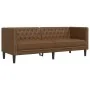 Juego de sofás Chesterfield 2 piezas cuero sintético marrón by , Sofas - Ref: Foro24-3209280, Price: 558,14 €, Discount: %