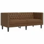 Juego de sofás Chesterfield 2 piezas cuero sintético marrón by , Sofas - Ref: Foro24-3209280, Price: 558,14 €, Discount: %