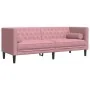 Set de sofás Chesterfield con cojines 2 piezas terciopelo rosa de , Sofás - Ref: Foro24-3209294, Precio: 630,64 €, Descuento: %