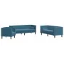 Set de sofás Chesterfield con cojines 3 piezas terciopelo azul de , Sofás - Ref: Foro24-3209289, Precio: 912,18 €, Descuento: %
