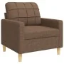 Juego de sofás 3 piezas tela marrón de , Sofás - Ref: Foro24-3278290, Precio: 616,97 €, Descuento: %