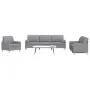 Juego de sofás con cojines 3 piezas tela gris claro de , Sofás - Ref: Foro24-3278303, Precio: 626,89 €, Descuento: %