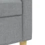 Juego de sofás 3 pzas con reposapiés y cojines tela gris claro de , Sofás - Ref: Foro24-3278343, Precio: 547,36 €, Descuento: %