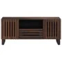Mueble de TV madera maciza mango marrón 100x34x46 cm de , Almacenamiento para CD y DVD - Ref: Foro24-377506, Precio: 139,13 €...