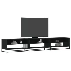 Mueble de TV madera de ingeniería negro 270x40x46 cm de , Muebles TV - Ref: Foro24-3300810, Precio: 155,46 €, Descuento: %