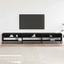 Mueble de TV madera de ingeniería negro 270x40x46 cm de , Muebles TV - Ref: Foro24-3300810, Precio: 155,46 €, Descuento: %