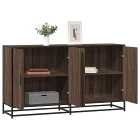 Aparador madera de ingeniería marrón roble 134x35x76 cm von , Sideboards - Ref: Foro24-3300819, Preis: 142,05 €, Rabatt: %