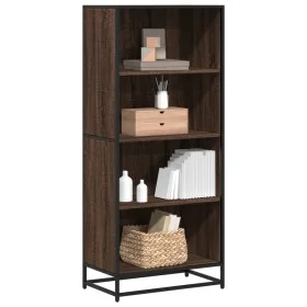 Estantería de madera de ingeniería marrón roble 60x35x139 cm de , Librerías y estanterías - Ref: Foro24-3300844, Precio: 97,8...