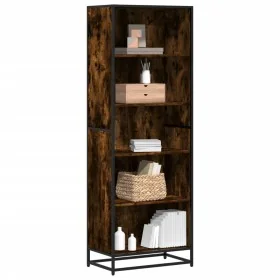 Estantería madera de ingeniería roble ahumado 60x35x170,5 cm de , Librerías y estanterías - Ref: Foro24-3300852, Precio: 105,...