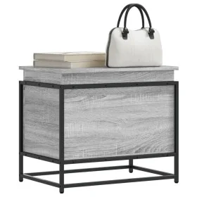 Caja de almacenaje con tapa madera gris Sonoma 60x40x51,5 cm de , Cestas para almacenaje - Ref: Foro24-848797, Precio: 54,14 ...