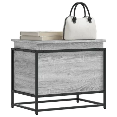 Caja de almacenaje con tapa madera gris Sonoma 60x40x51,5 cm de , Cestas para almacenaje - Ref: Foro24-848797, Precio: 54,14 ...