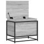 Caja de almacenaje con tapa madera gris Sonoma 60x40x51,5 cm de , Cestas para almacenaje - Ref: Foro24-848797, Precio: 54,14 ...