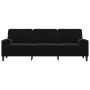 Sofá de 3 plazas con cojines terciopelo negro 210 cm de , Sofás - Ref: Foro24-3278244, Precio: 311,77 €, Descuento: %