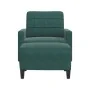 Sillón con taburete terciopelo verde oscuro 60 cm de , Sofás - Ref: Foro24-3278259, Precio: 213,44 €, Descuento: %