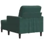 Sillón con taburete terciopelo verde oscuro 60 cm de , Sofás - Ref: Foro24-3278259, Precio: 213,44 €, Descuento: %